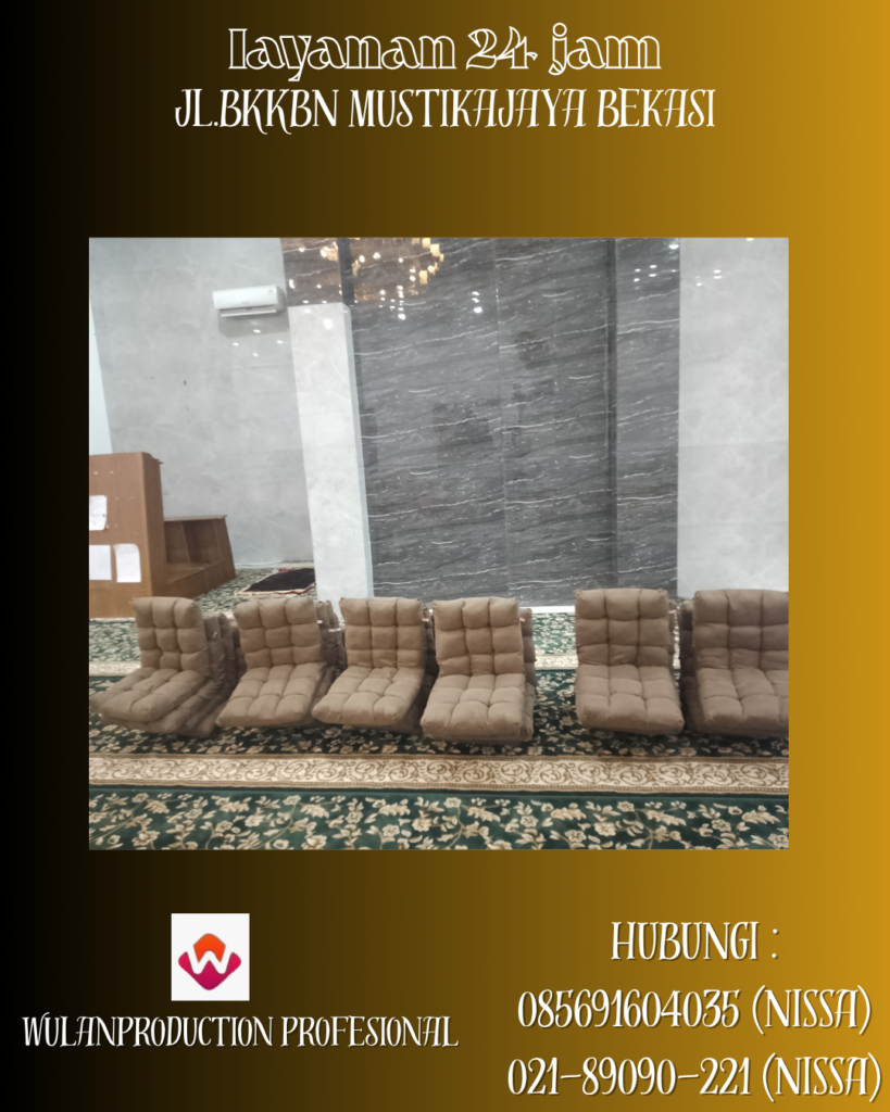 Rental Kursi Lesehan Lipat Warna Abu-abu Dan Cokelat Jakarta