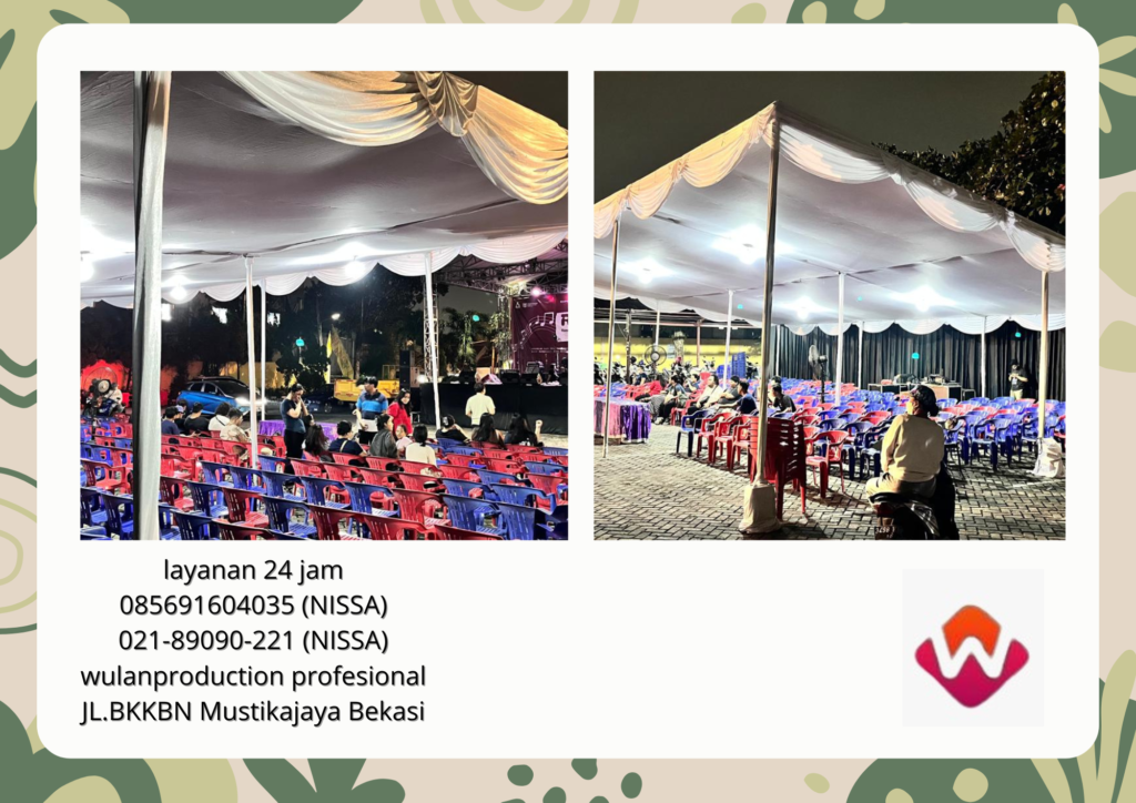 Rental Tenda Event HUT Ri Tema Merah Putih Jakarta