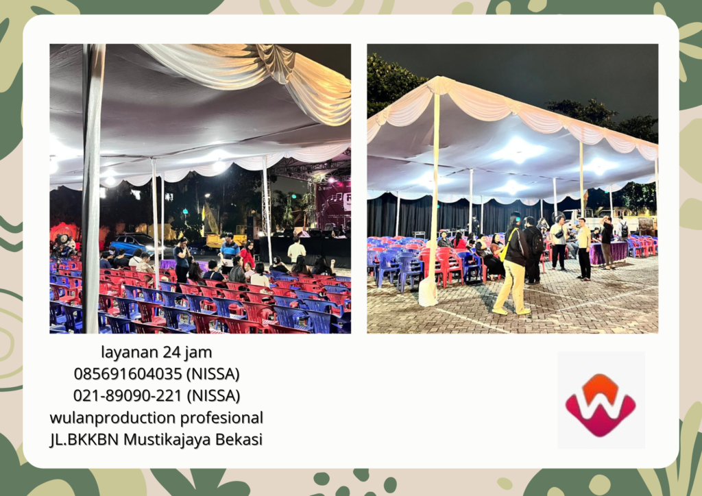 Rental Tenda Event HUT Ri Tema Merah Putih Jakarta