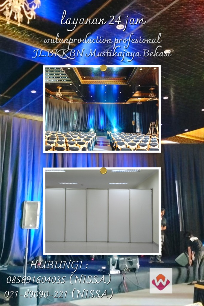 Sewa Black Curtain,Partisi Dan Karpet Hitam Grand Galaxy Bekasi