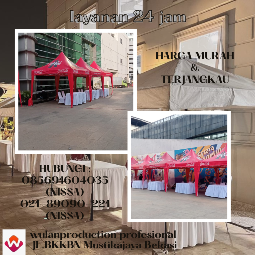 Sewa Paket Tenda, Meja, Kursi Lengkap Rapi & Profesional Bekasi