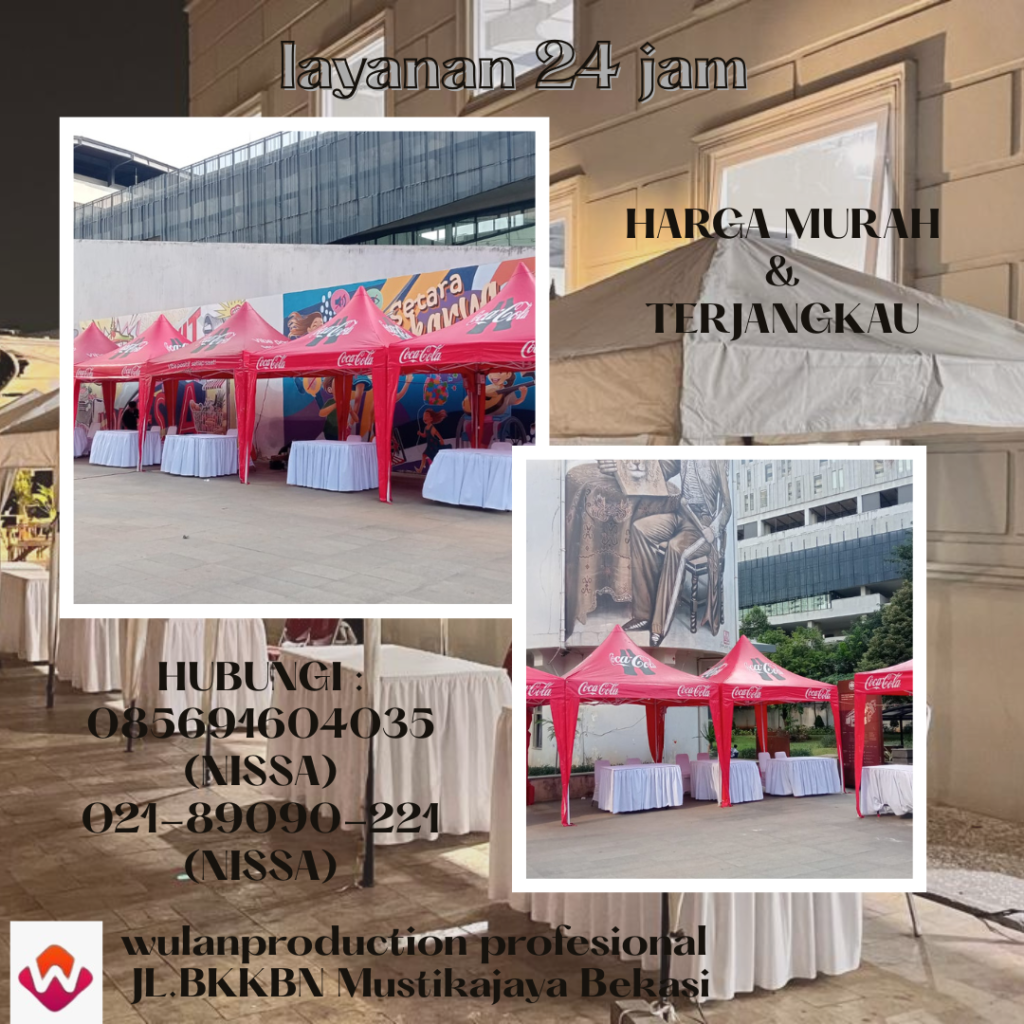 Sewa Paket Tenda, Meja, Kursi Lengkap Rapi & Profesional Bekasi