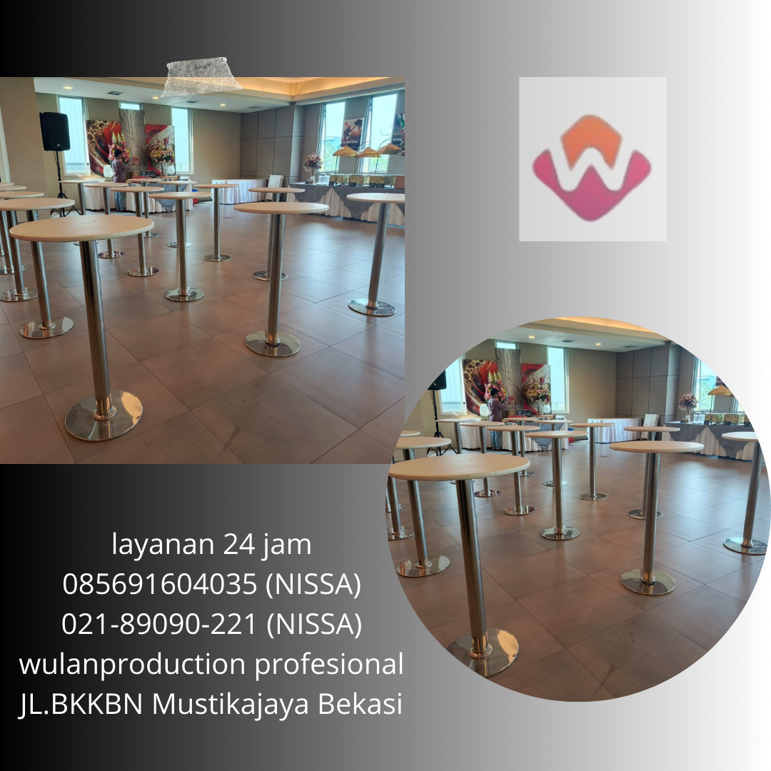 Jasa Sewa Meja Barstool Modern Untuk Acara Indoor & Outdoor Depok