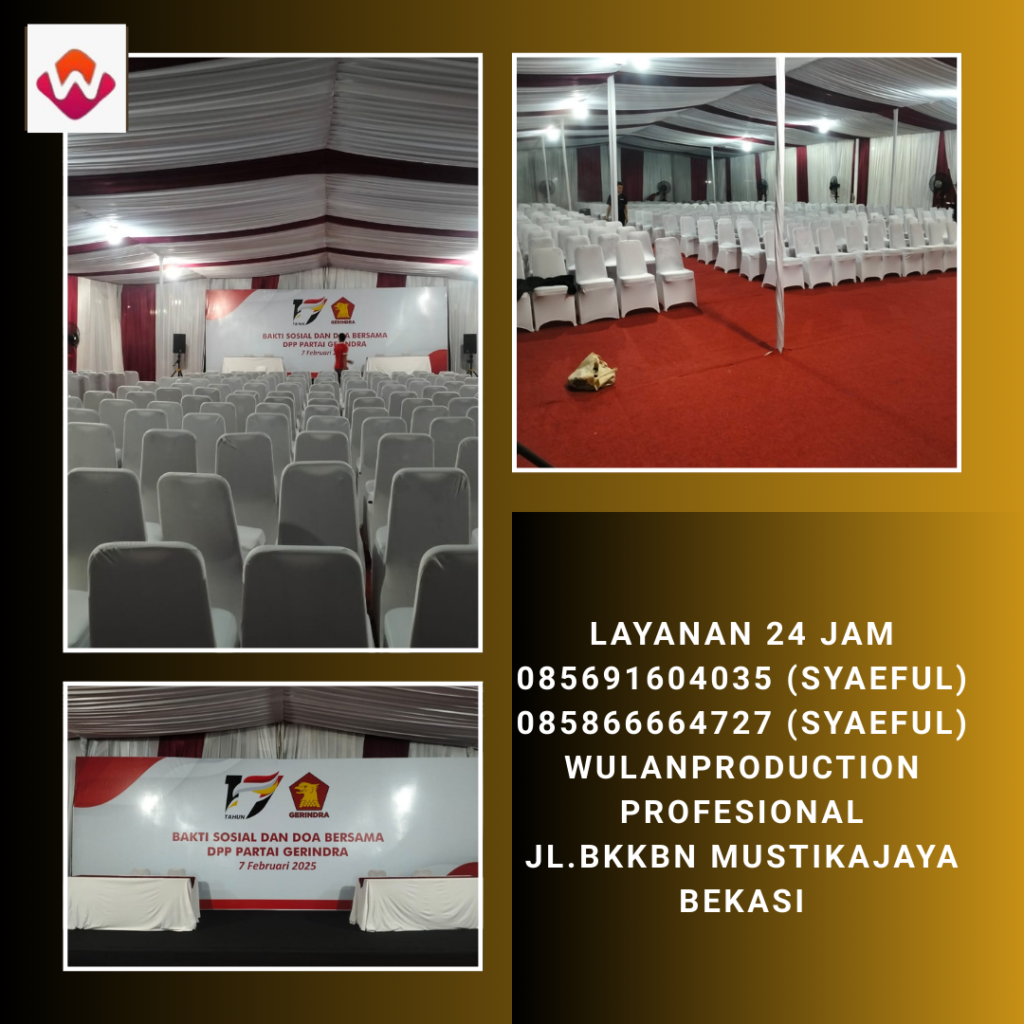 Jasa Sewa Tenda Merah Putih, Panggung Dan Backdrop Jakarta