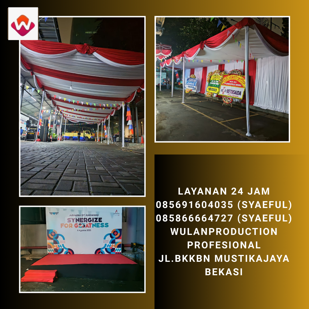 Jasa Sewa Tenda Merah Putih, Panggung Dan Backdrop Jakarta