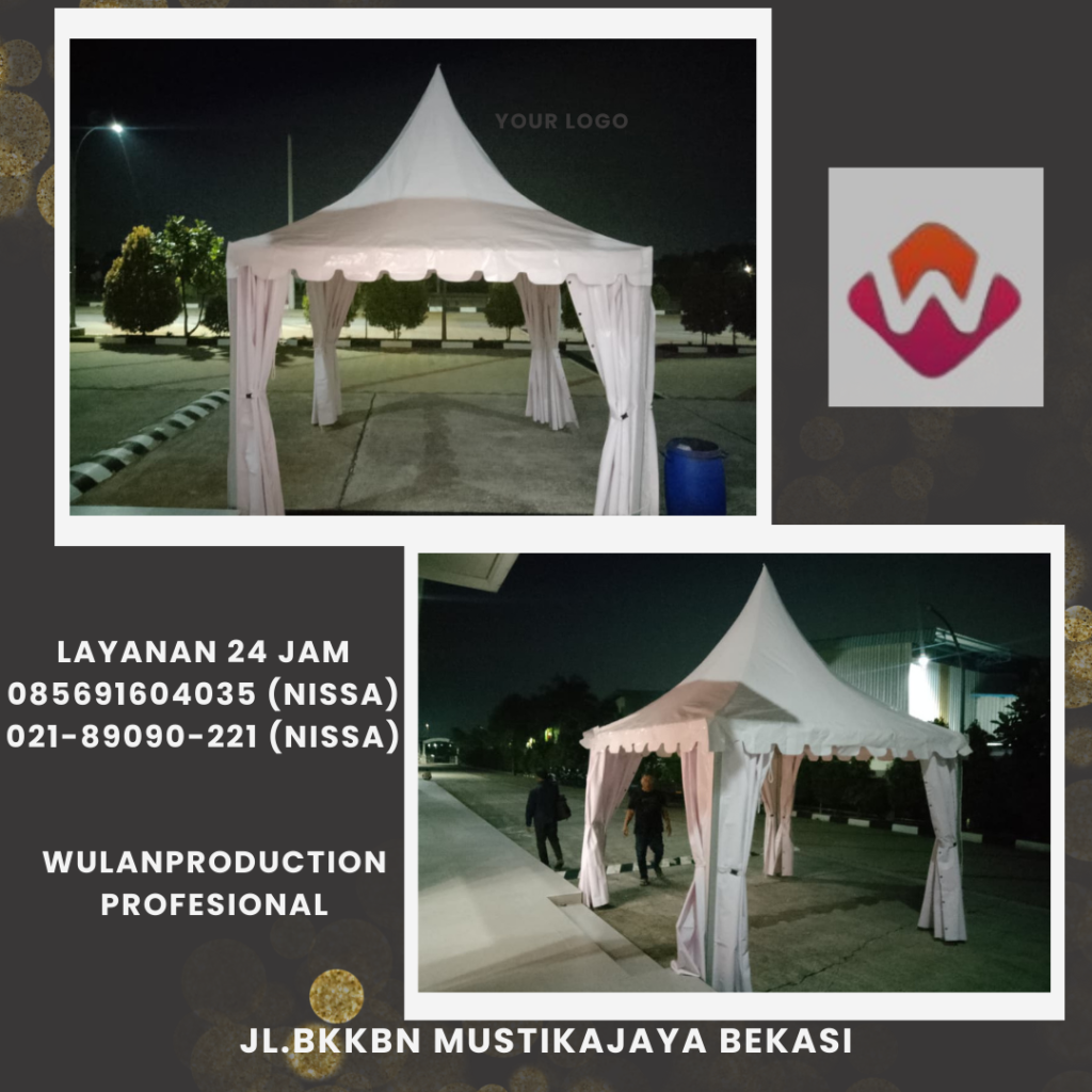 Menyewakan Tenda Kerucut Praktis & Elegan Bekasi