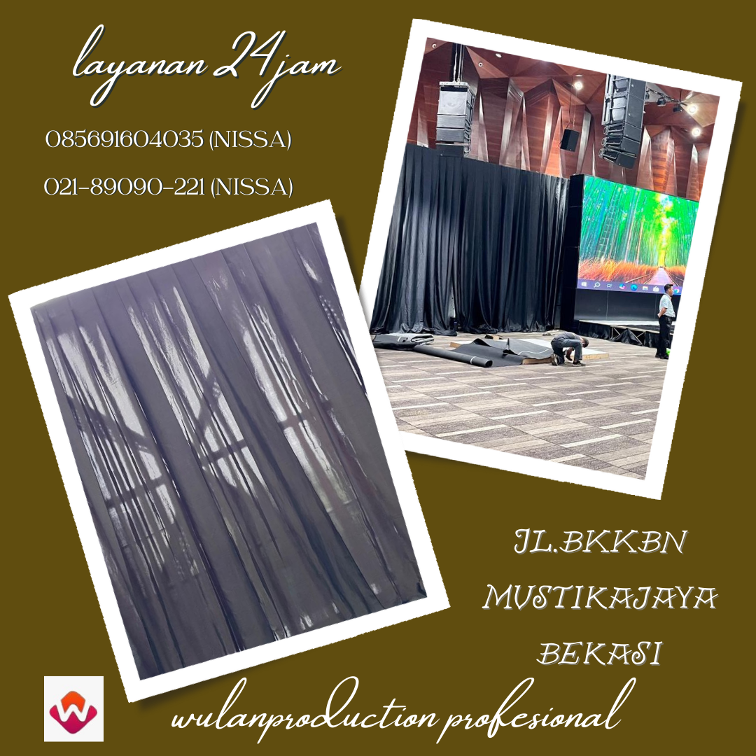 Pusat Sewa Black Curtain Berkualitas, Rapi, Tebal & Estetik Depok