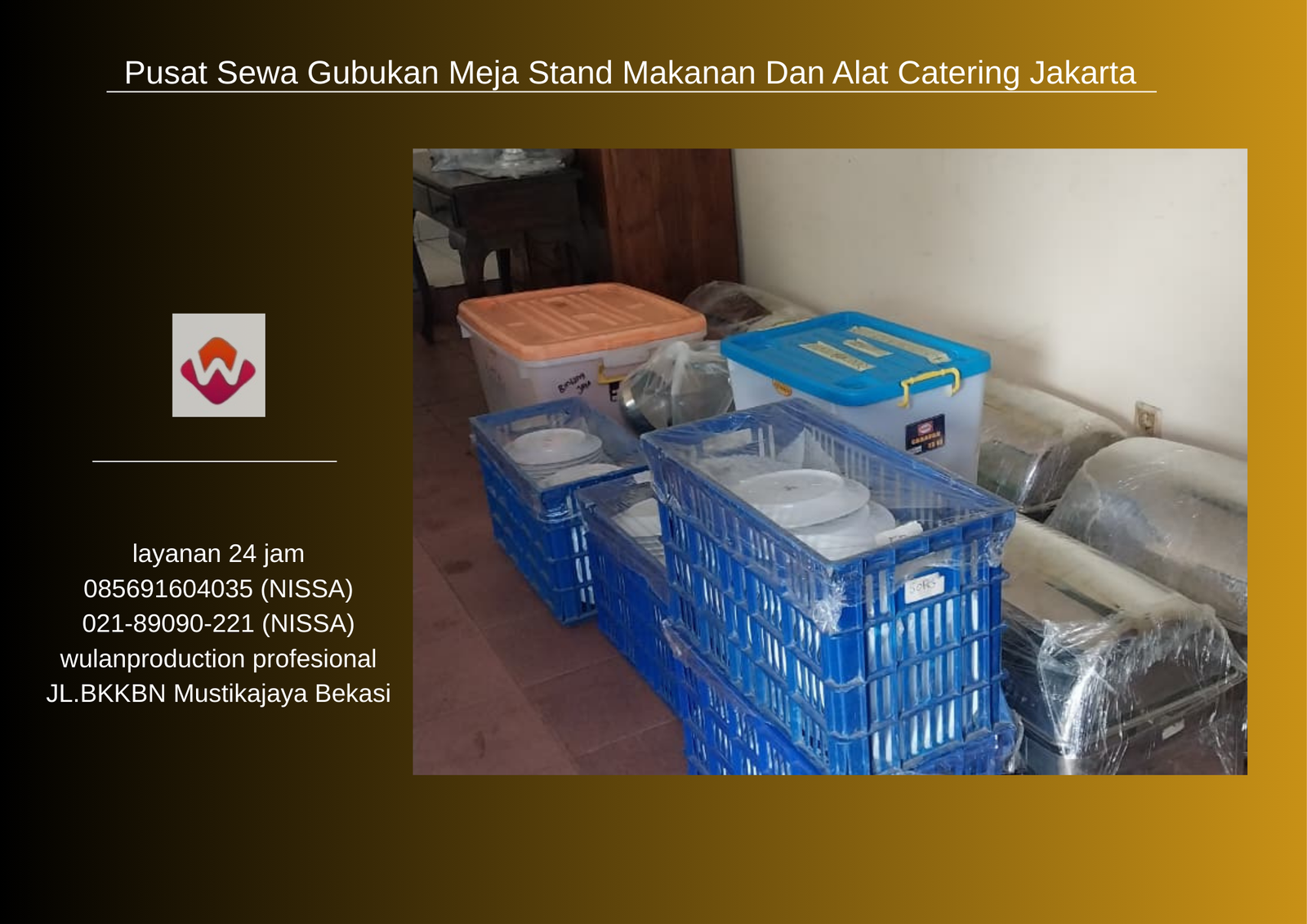 Pusat Sewa Gubukan Meja Stand Makanan Dan Alat Catering Jakarta
