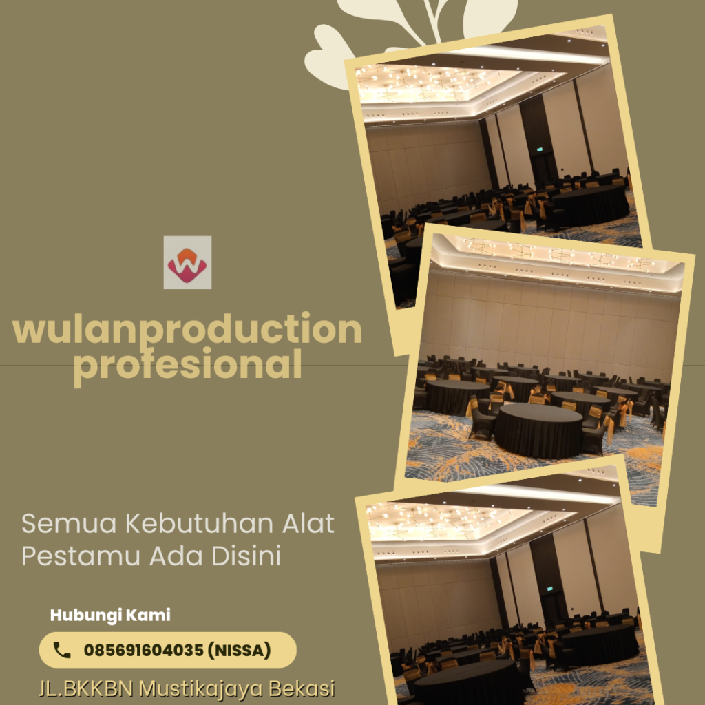 Rental Meja Bundar & Kursi Futura Lengkap Dengan Cover Hitam Depok