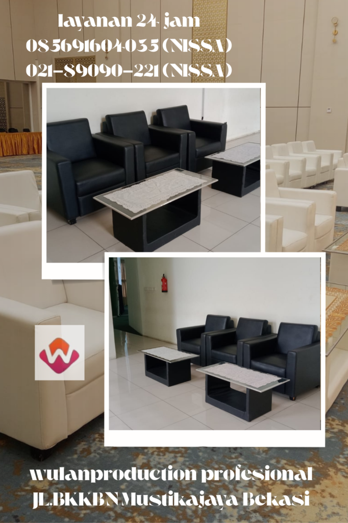 Rental Sofa Single Dan double Warna Hitam Dan Putih Jakarta