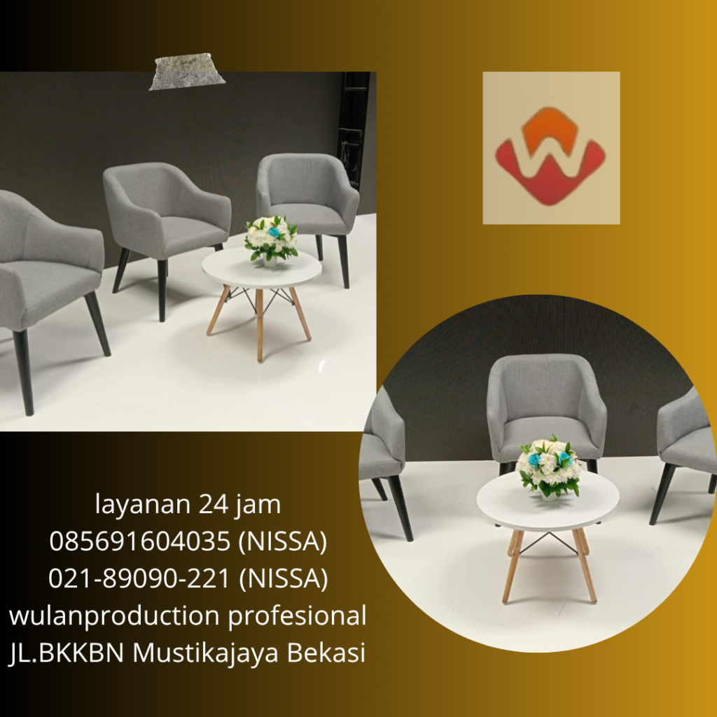Rental Sofa Studio Set Meja Retro Stok Banyak Jakarta