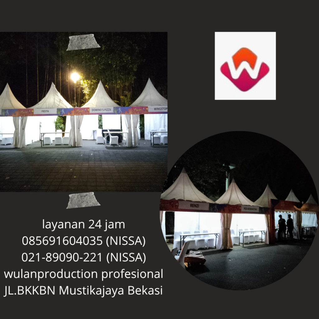 Rental Tenda Bazar Dan Kerucut Putih GBK Senayan Jakarta