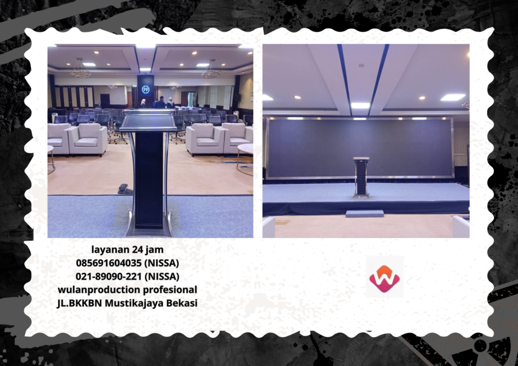 Sewa Podium Acrylic Kotak Bening Jakarta