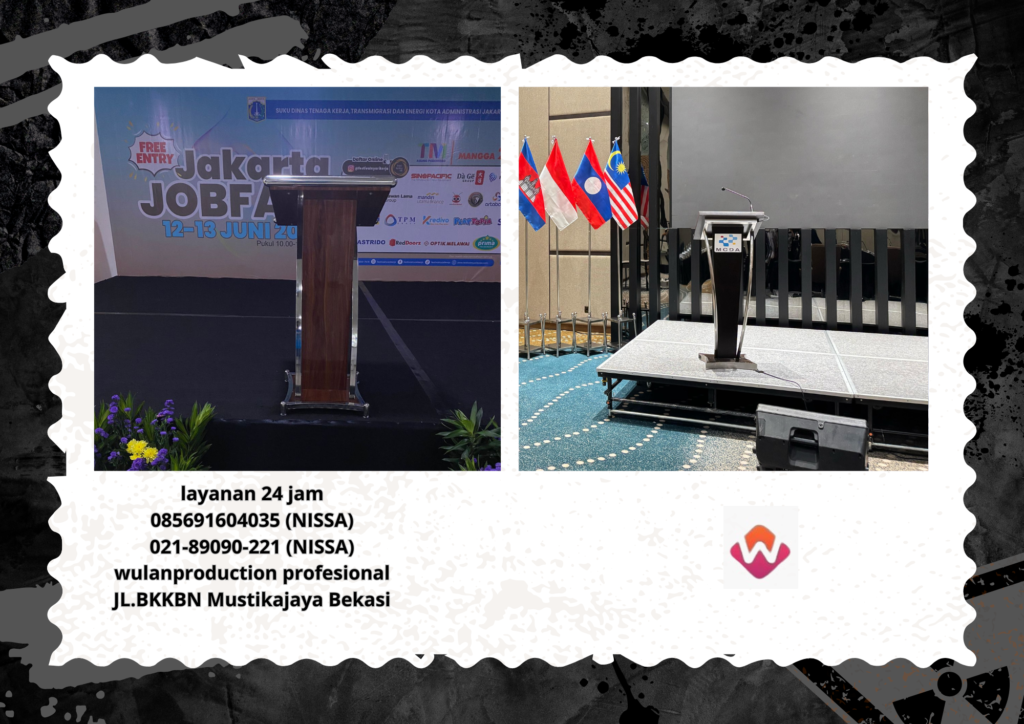 Sewa Podium Acrylic Kotak Bening Jakarta