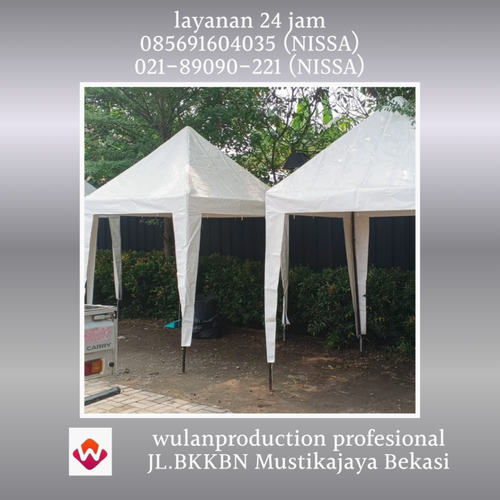 Layanan Sewa Tenda Bazar Putih Ukuran 2x2m Bogor