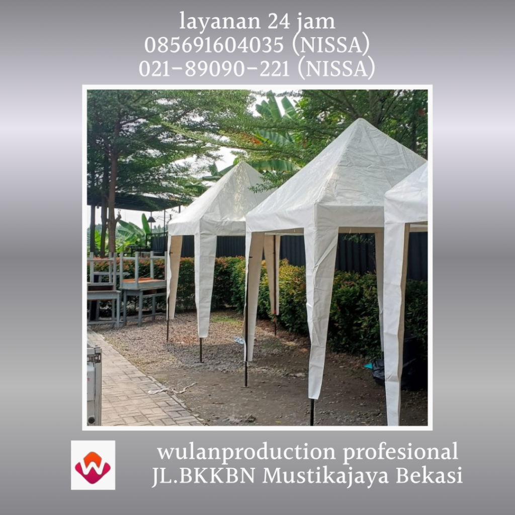 Layanan Sewa Tenda Bazar Putih Ukuran 2x2m Bogor