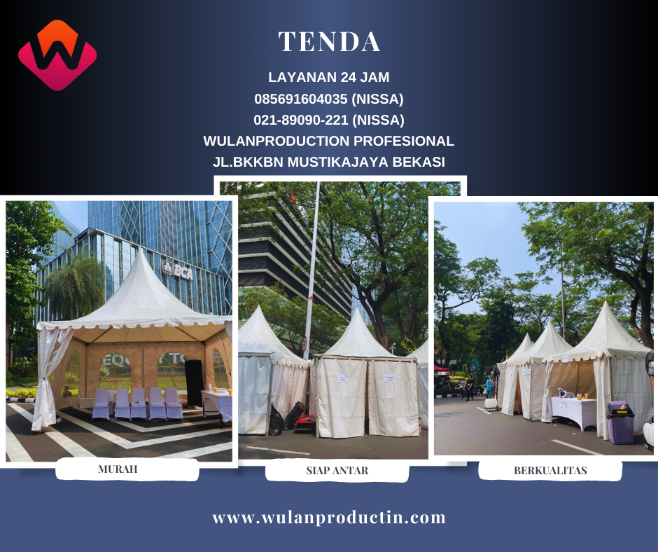 Pusat Sewa Tenda Konvensional,Bazar,Sarnafil,Roder dan Hanggar Bekasi
