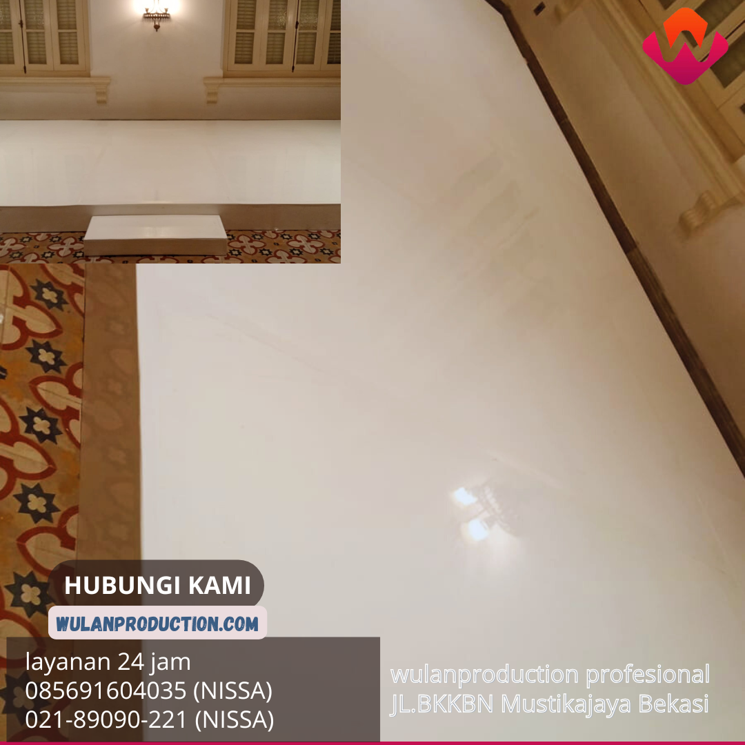 Rental Panggung Putih Melaminto Desain Kotak Di Depok
