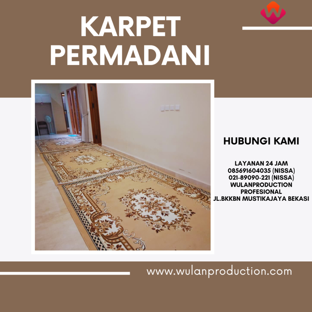Rental Permadani Karpet Merah,Hijau Dan cokelat Bekasi