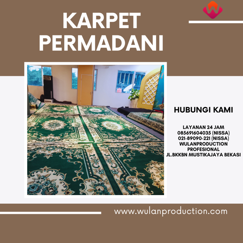 Rental Permadani Karpet Merah,Hijau Dan cokelat Bekasi