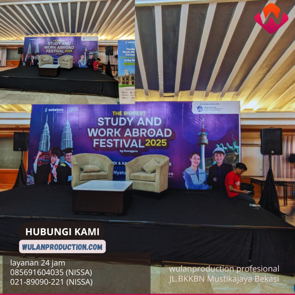 Rental Sofa Oval Dan Backdrop Grand Sahid Sudirman Depok