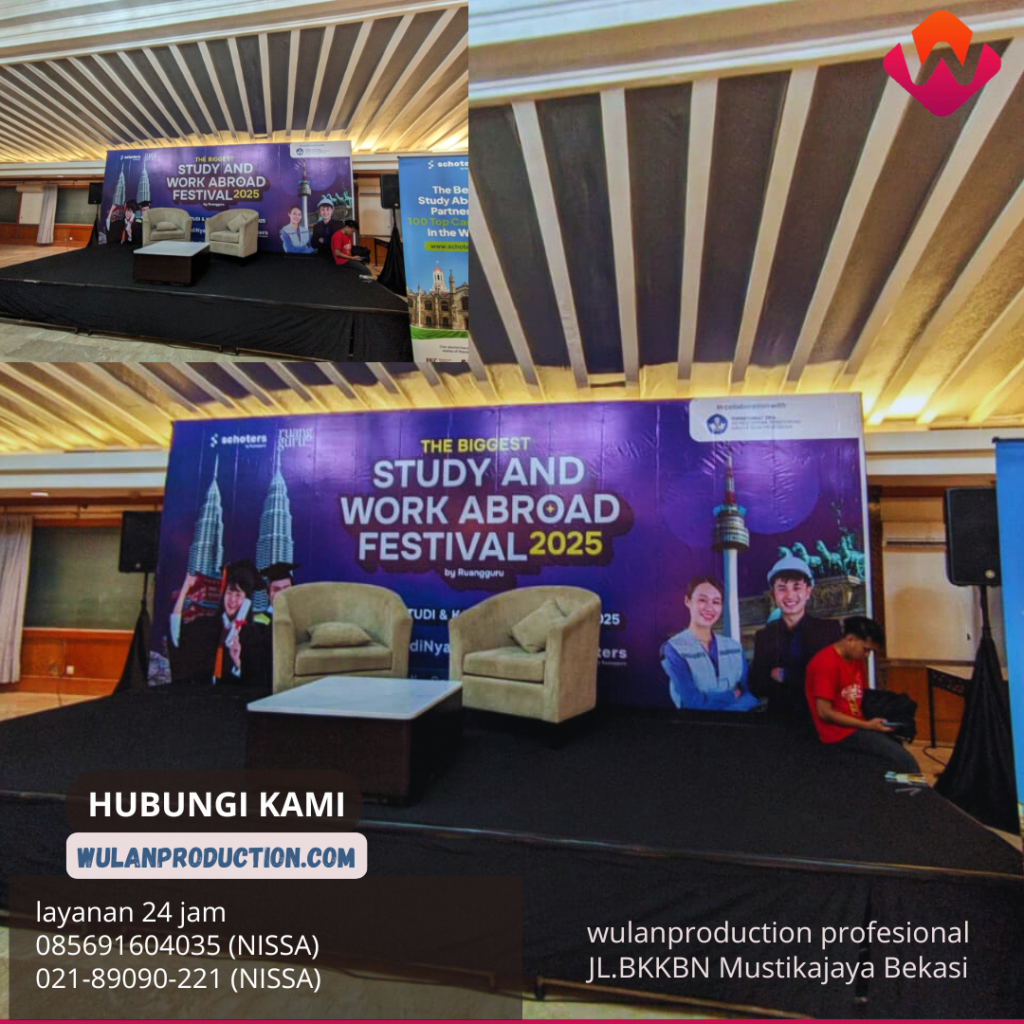 Rental Sofa Oval Dan Backdrop Grand Sahid Sudirman Depok