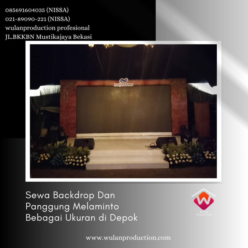 Sewa Backdrop Dan Panggung Melaminto Berbagai Ukuran Di Depok