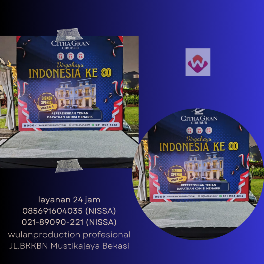 Sewa Backdrop Dan Stage Perumahan Grand Citra Cibubur