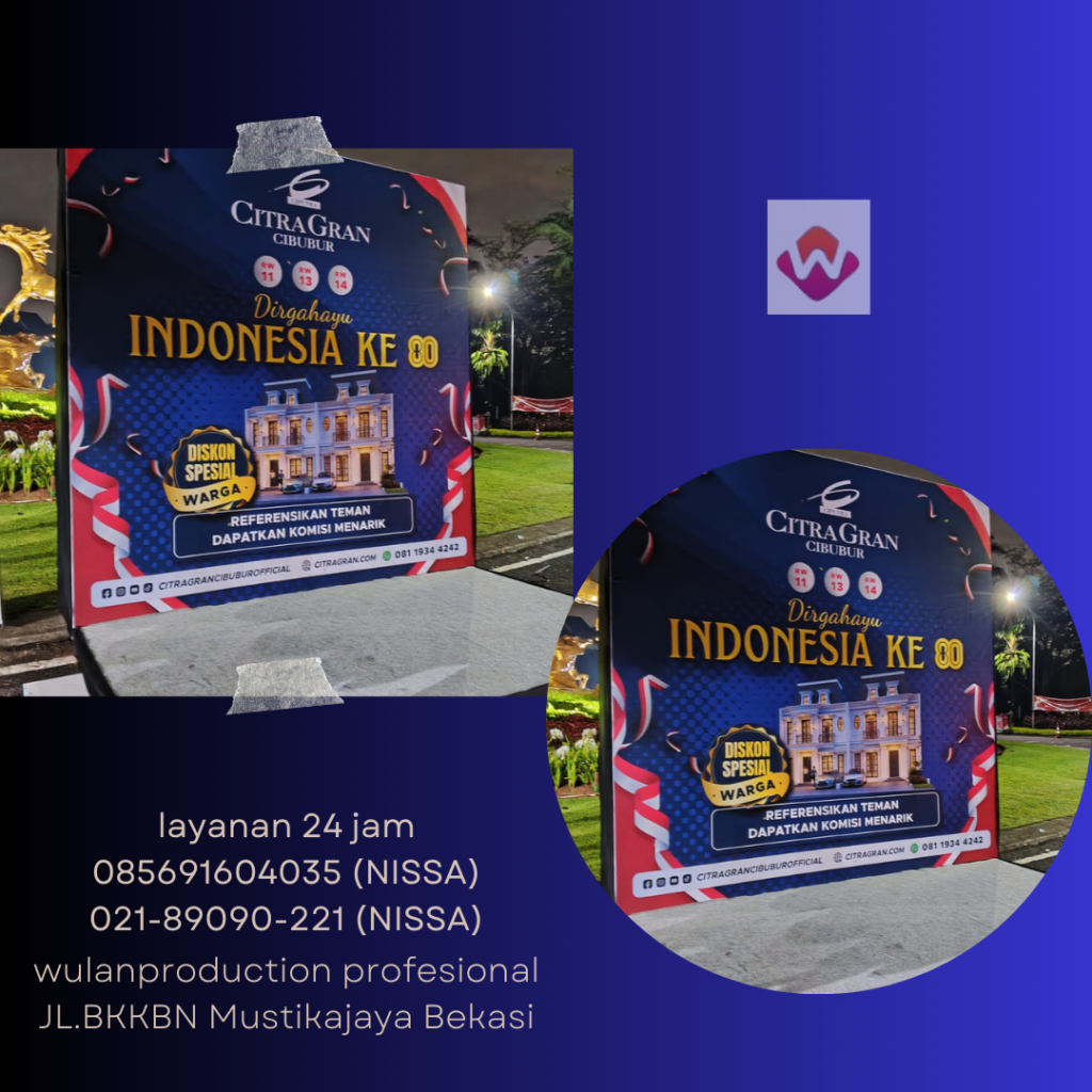 Sewa Backdrop Dan Stage Perumahan Grand Citra Cibubur