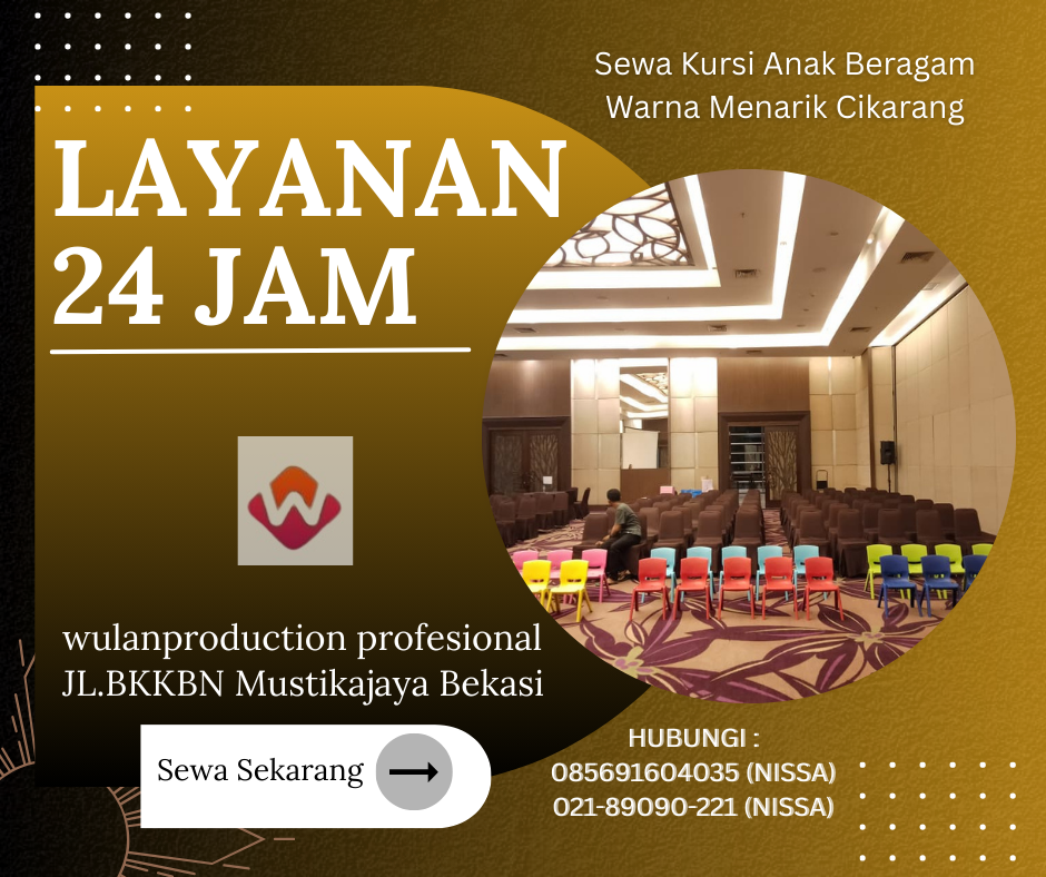 Sewa Kursi Anak Beragam Warna Menarik Cikarang