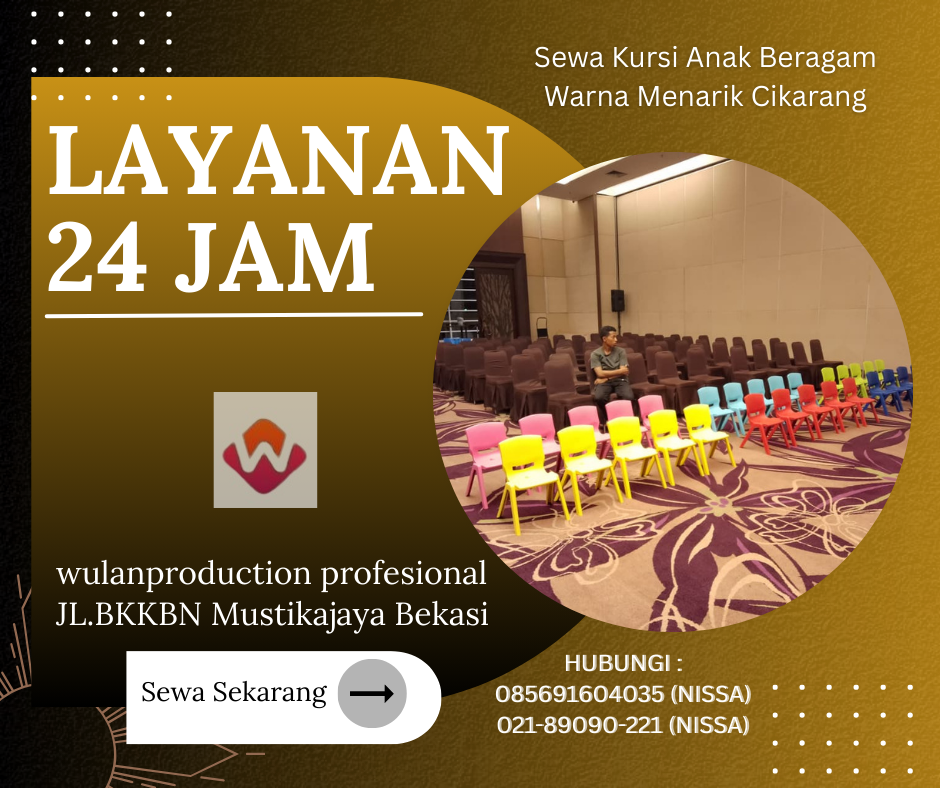 Sewa Kursi Anak Beragam Warna Menarik Cikarang