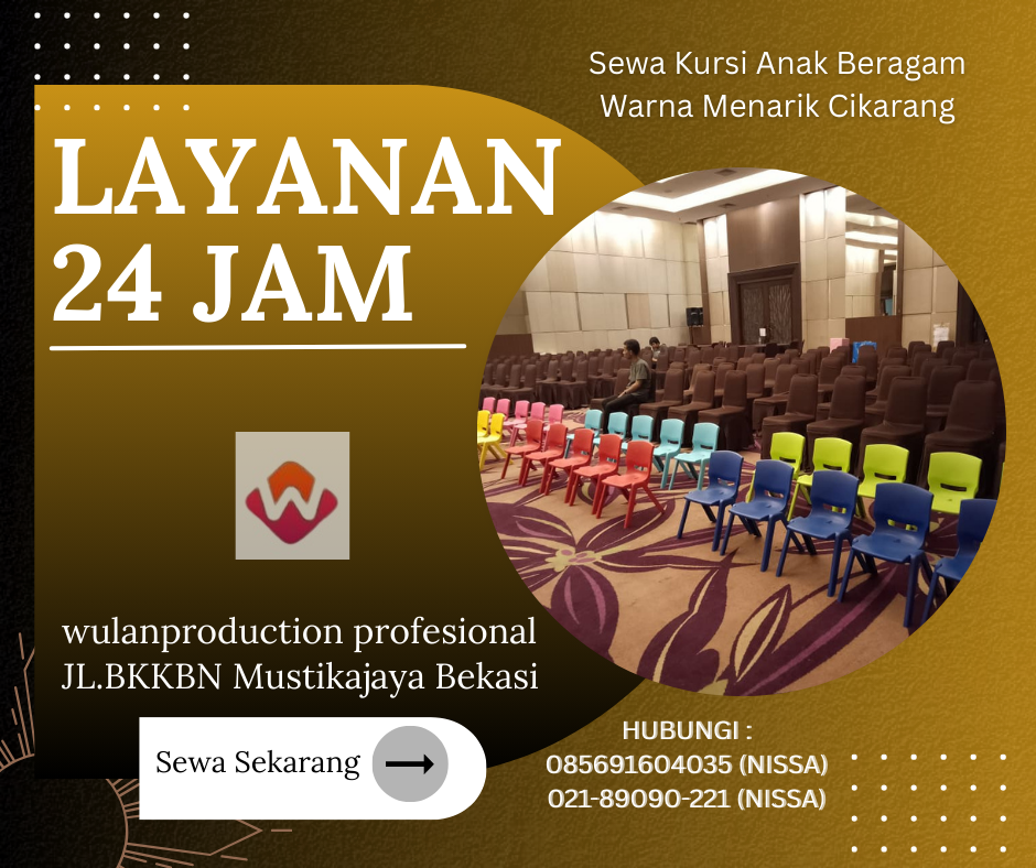 Sewa Kursi Anak Beragam Warna Menarik Cikarang