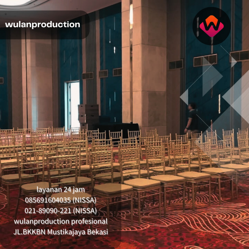 Sewa Kursi Tiffany Gold Elegan untuk Momen Spesial Event Di Jakarta