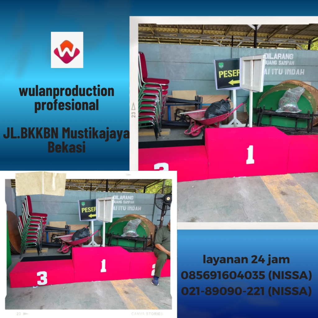 Sewa Podium Juara Event Kebon Jeruk bekasi