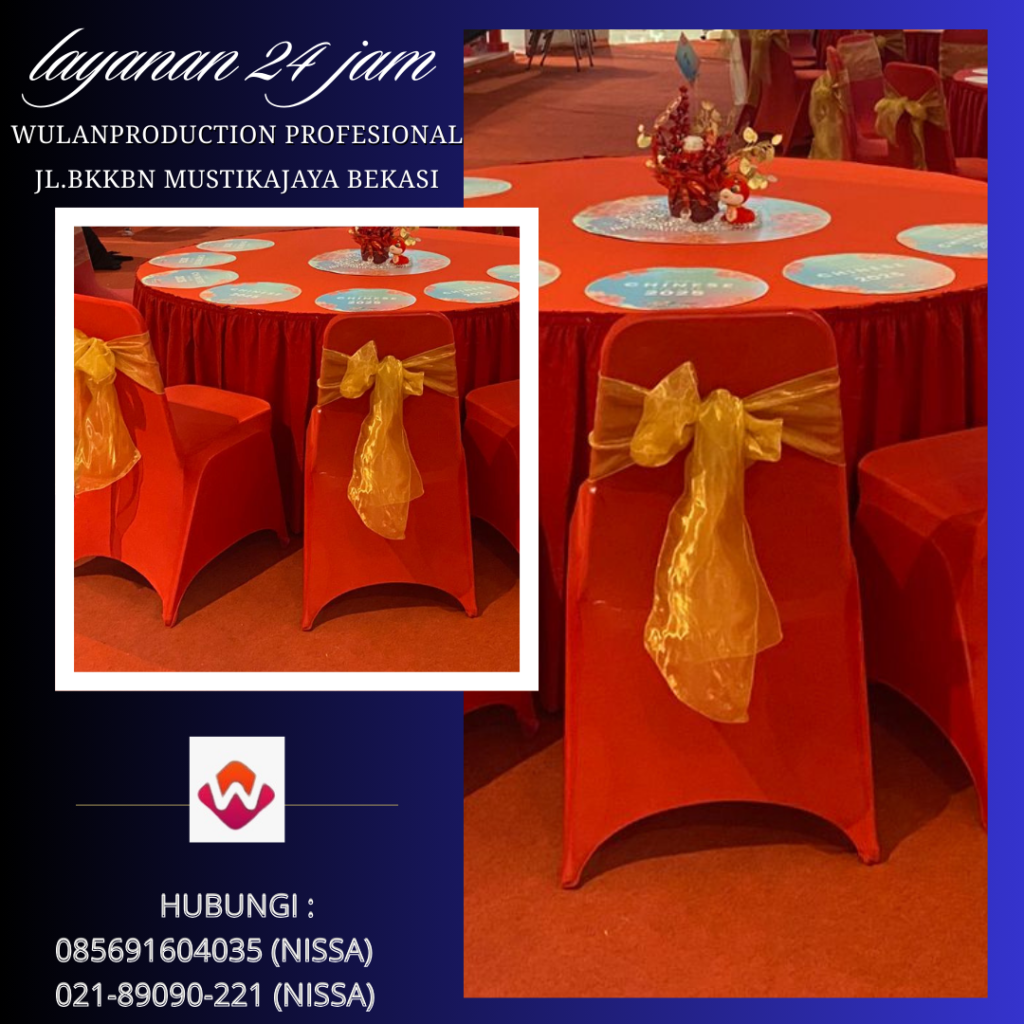 Vendor Sewa Kursi Cover Aneka Warna Jakarta