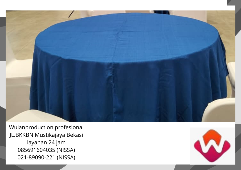 Jasa Sewa Round Table Topping Biru Jakarta