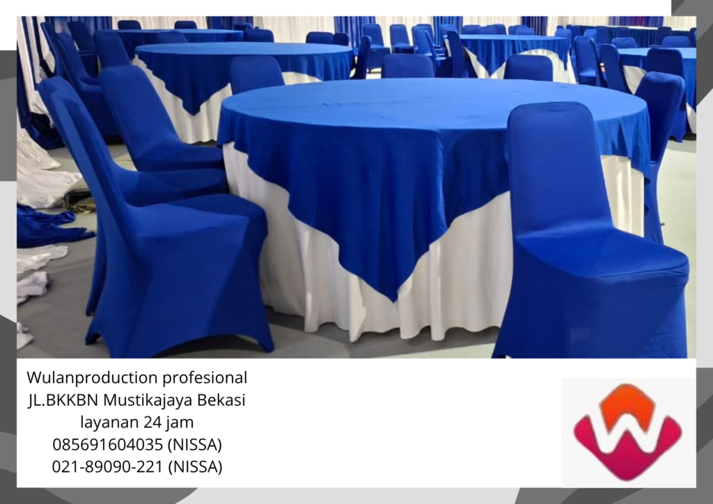 Jasa Sewa Round Table Topping Biru Jakarta