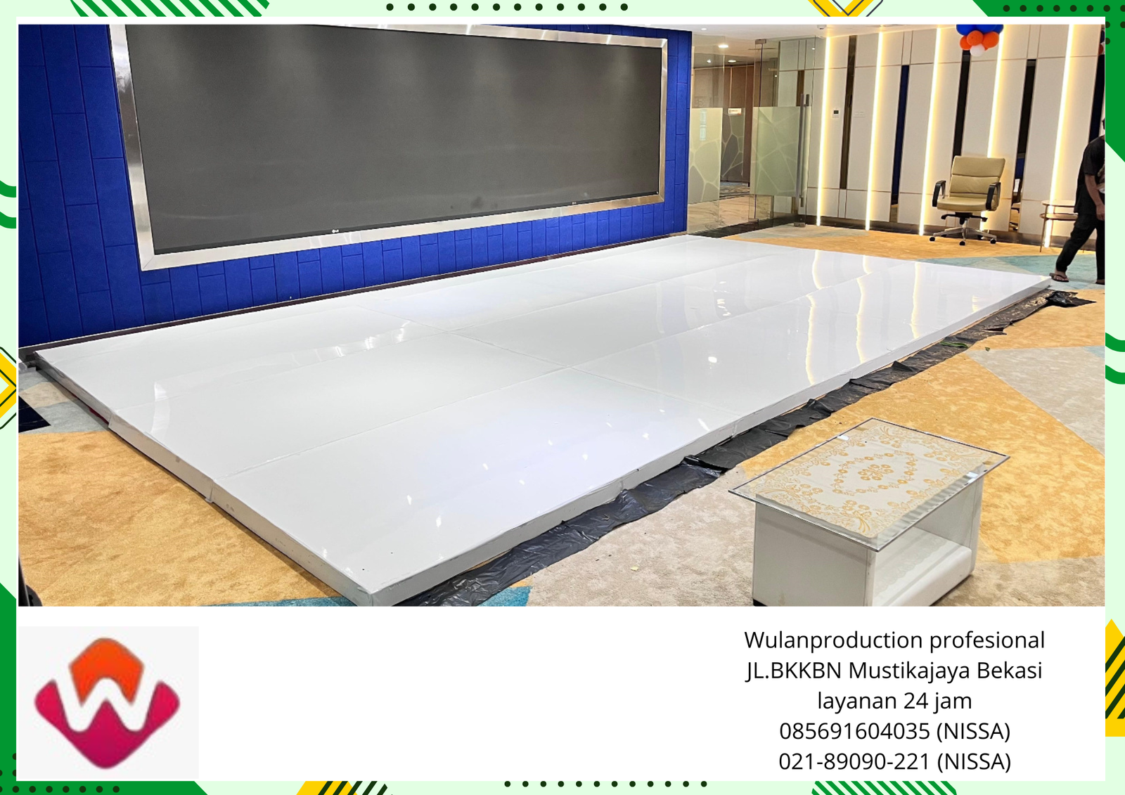 Vendor Sewa Flooring Melaminto Putih Cikarang