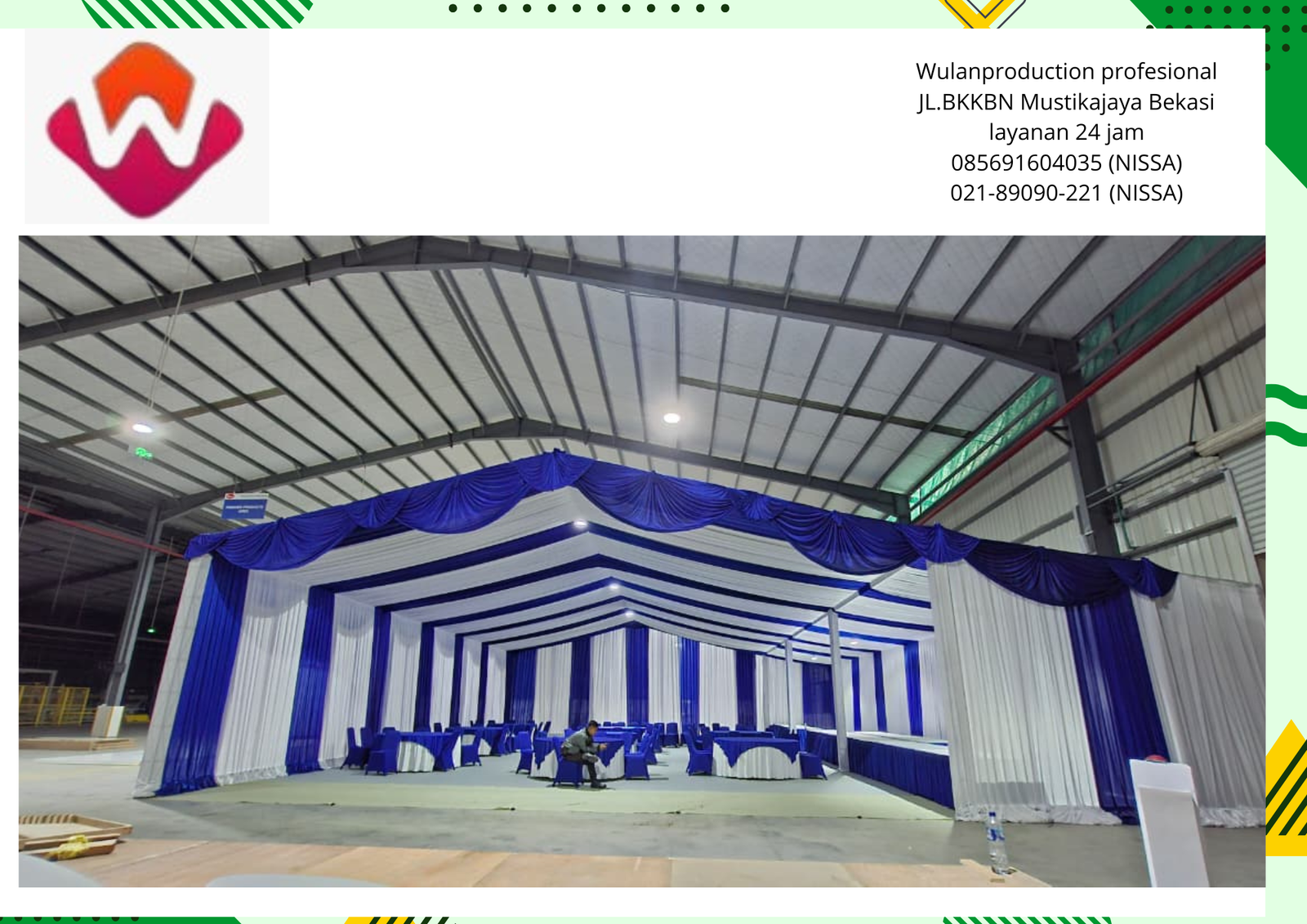 Rental Tenda Hanggar Dekorasi Serut Karawang