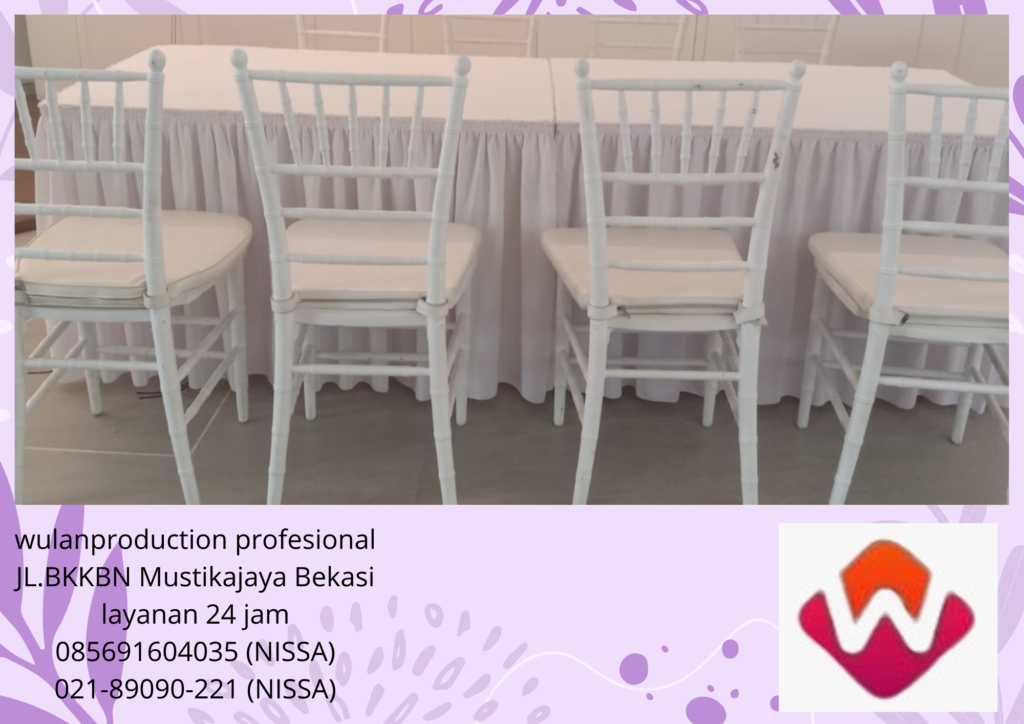Jasa Rental Kursi Tiffany Kayu Jakarta Pusat