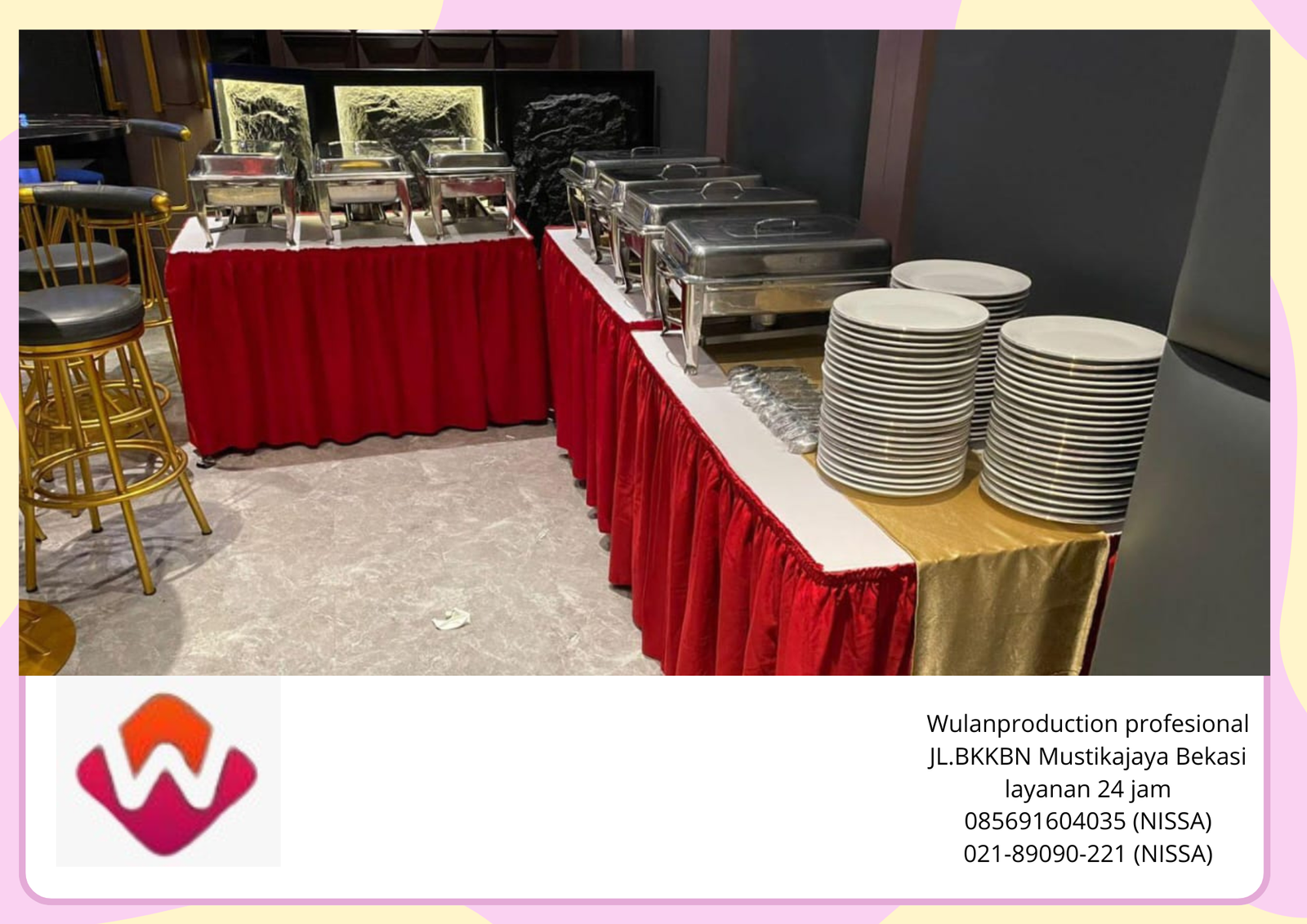 Pusat Rental Alat Catering atau alat prasmanan Jaksel