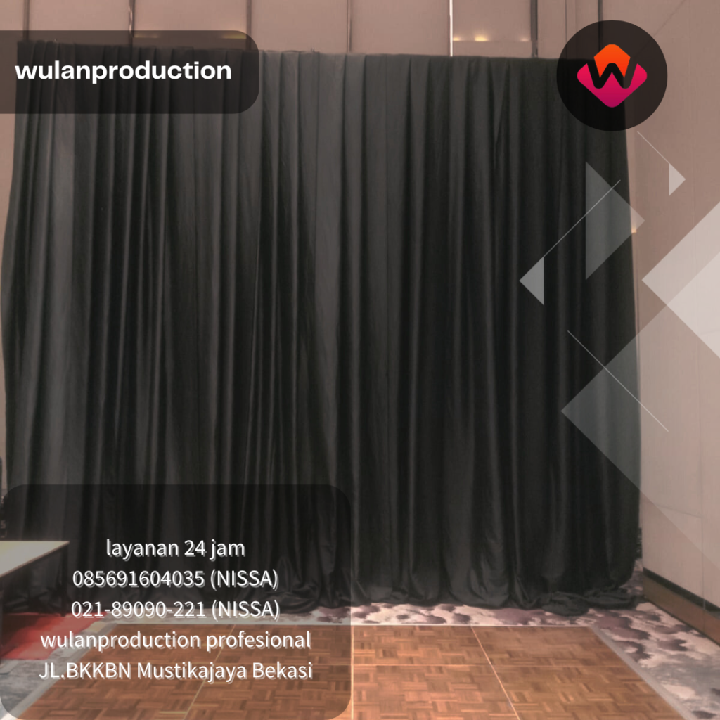 Rental Black Curtain Harga Kompetitif Area Bogor