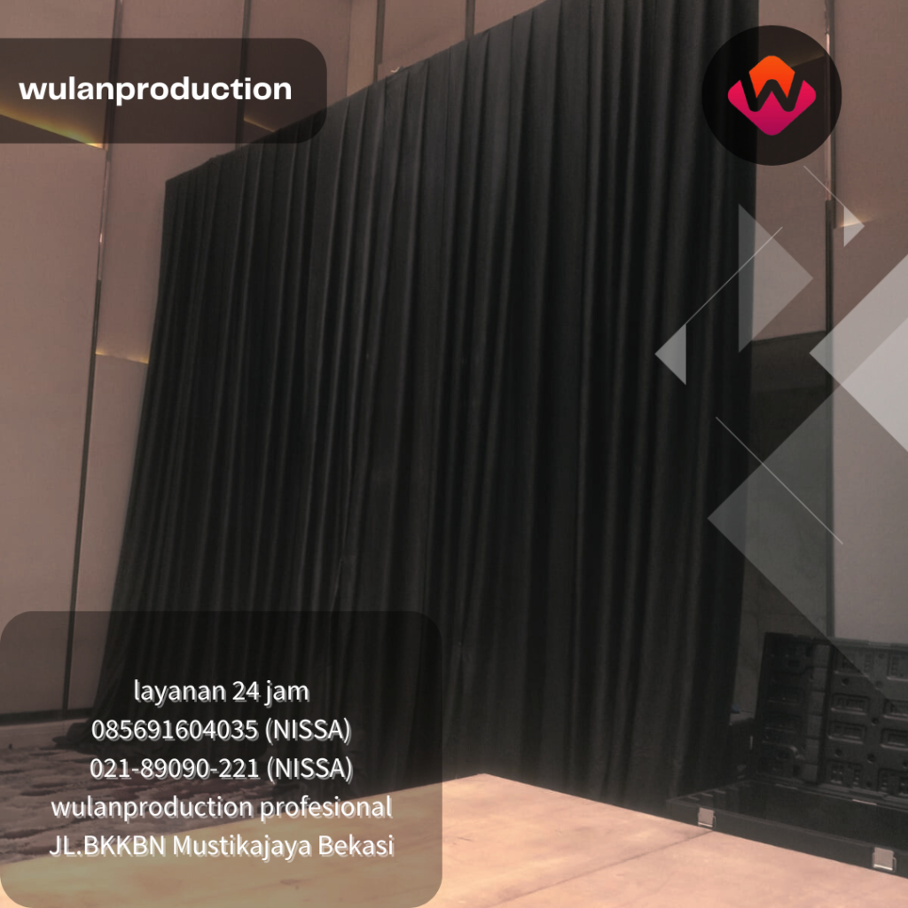 Rental Black Curtain Harga Kompetitif Area Bogor