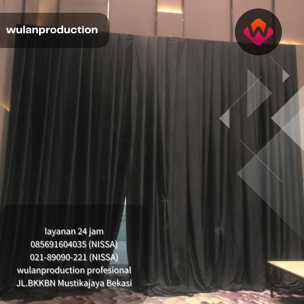 Rental Black Curtain Harga Kompetitif Area Bogor