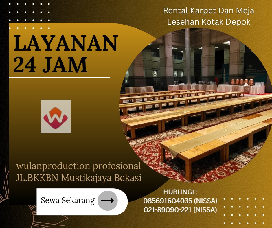 Rental Karpet Dan Meja Lesehan Kotak Depok