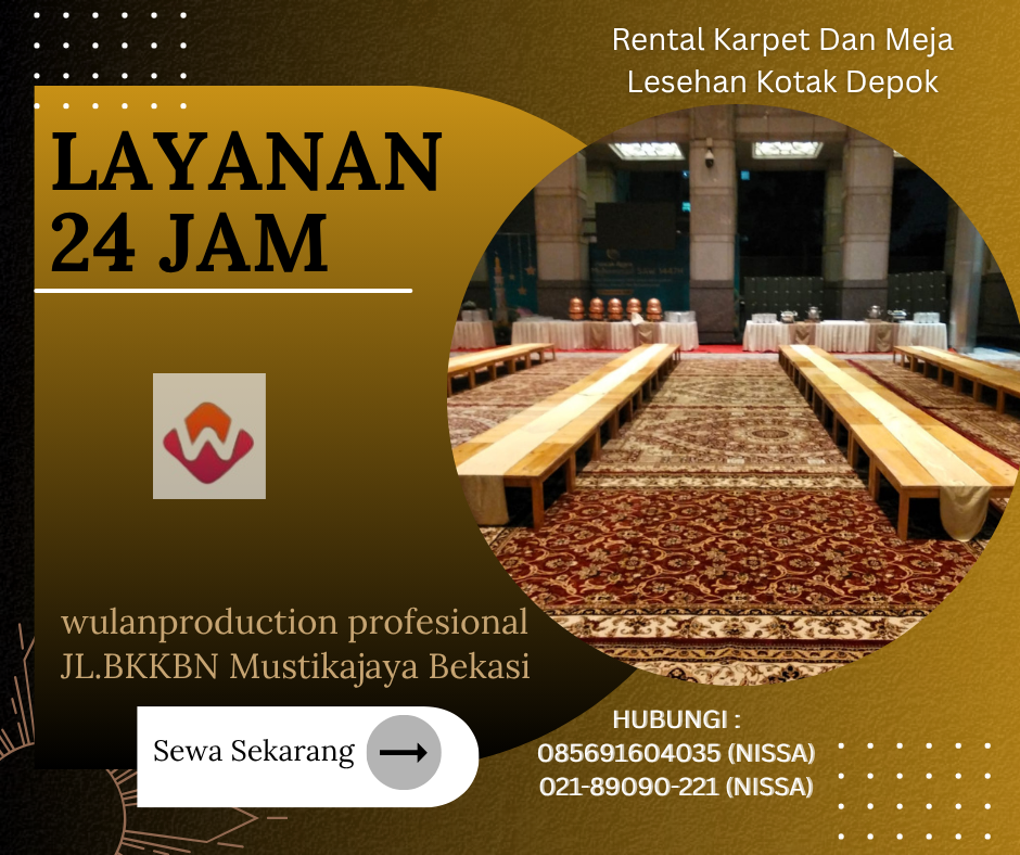 Rental Karpet Dan Meja Lesehan Kotak Depok
