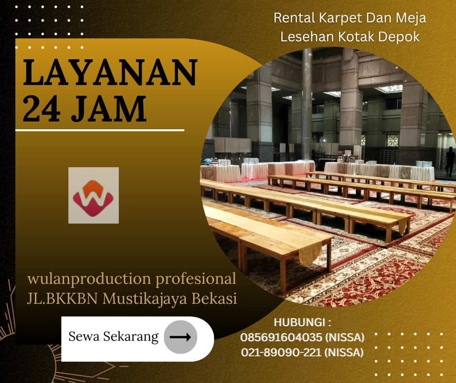 Rental Karpet Dan Meja Lesehan Kotak Depok