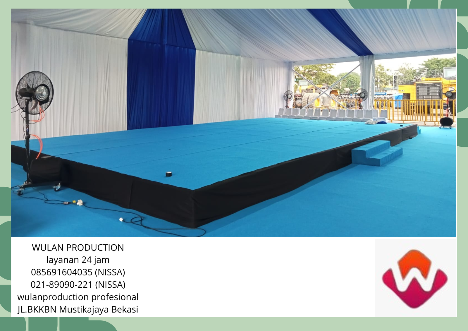 Rental Panggung Cover Karpet Buana Biru Jakarta