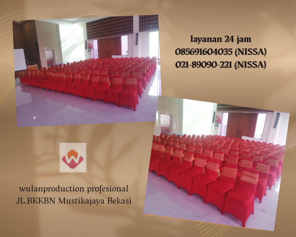 Sewa Kursi Susun Stainless Full Cover Cibarusah