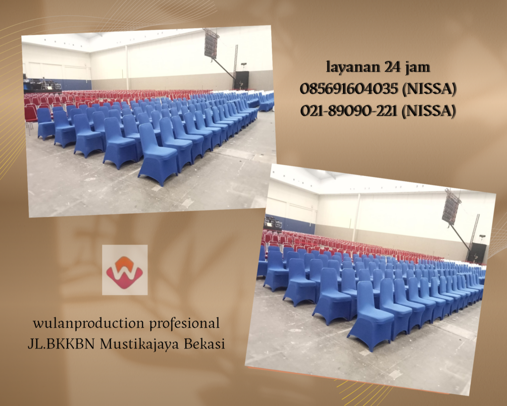 Sewa Kursi Susun Stainless Full Cover Cibarusah